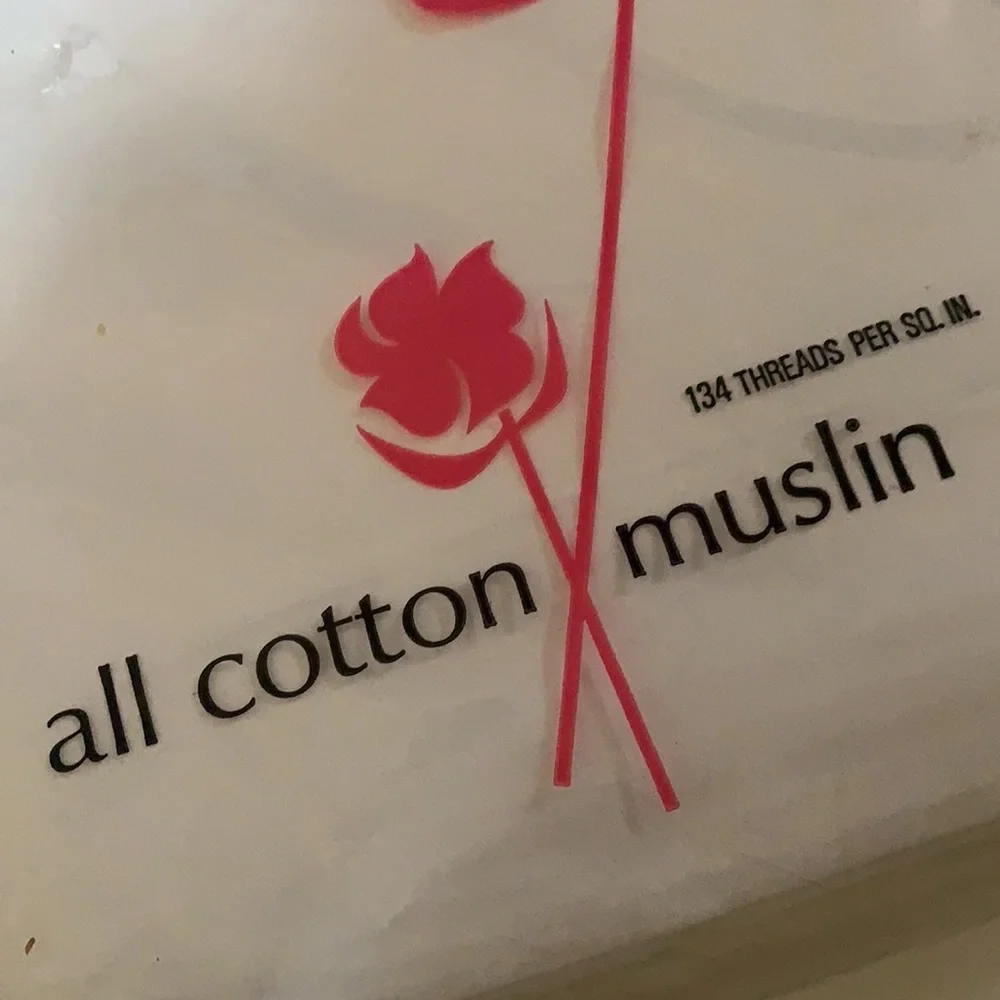SEARS COTTON MUSLIN FULL FLAT SHEET 81X108”